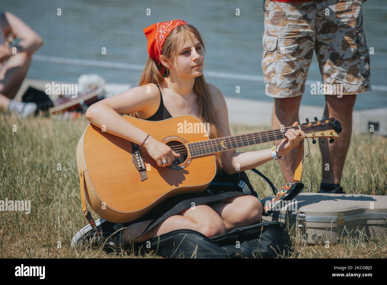 A mass gathering of guitarists in Wroclaw, Poland, on June 19, 2021
