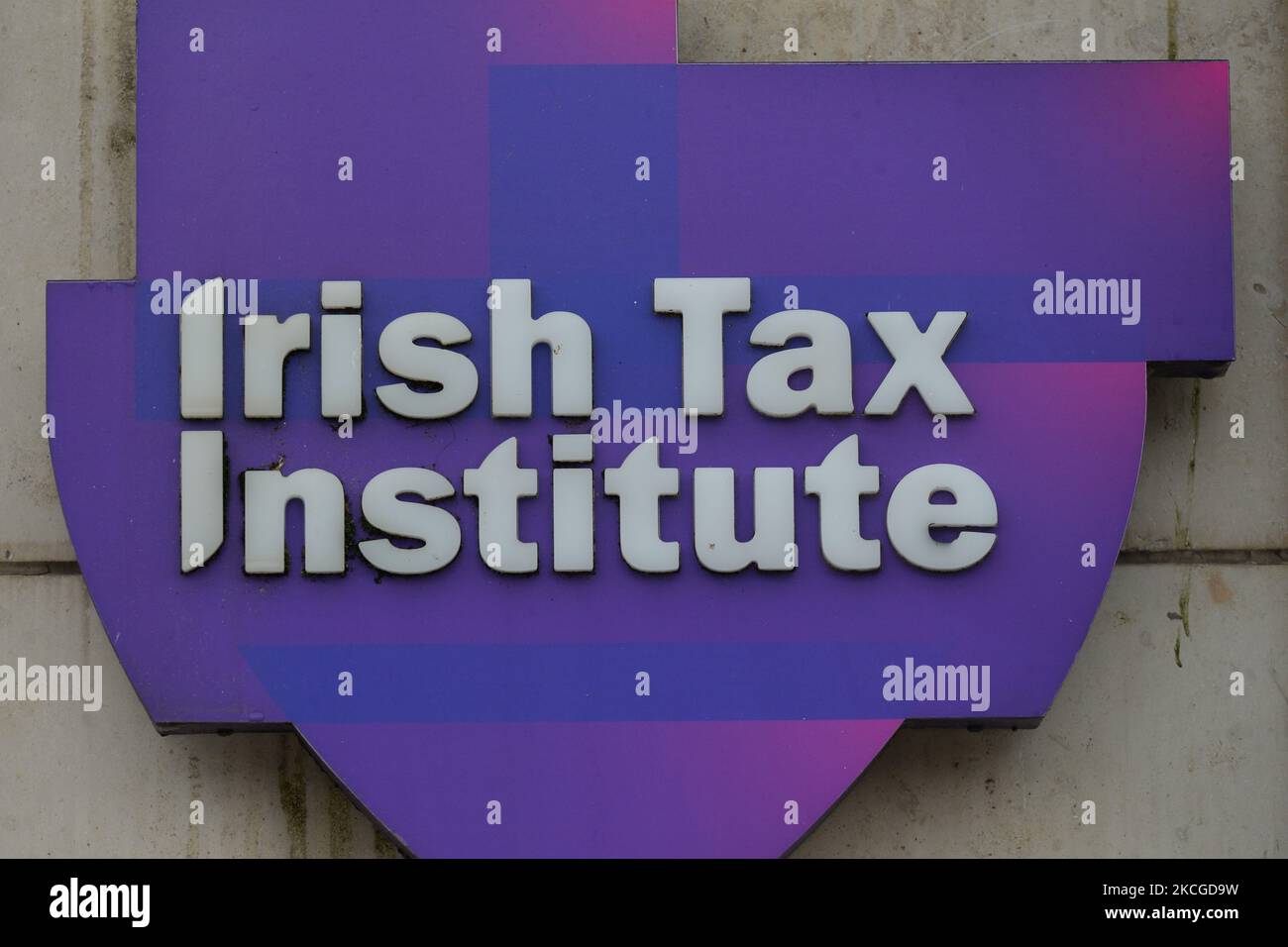 Irish Tax Institute logo. On Wednesday, 23 June 2021, in Dublin, Ireland. (Photo by Artur Widak/NurPhoto) Stock Photo