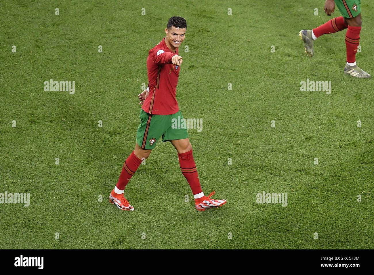 CRISTIANO RONALDO WEARING PORTUGAL FOOTBALL JERSEY POSTER - Soccer /  Football