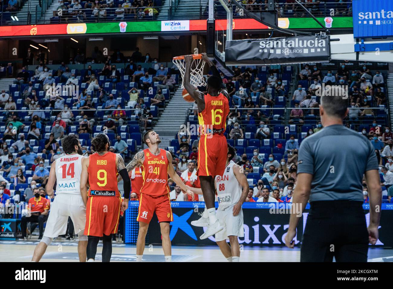 Usman Garuba of Spain in action during the Tokyo 2020 Challenge