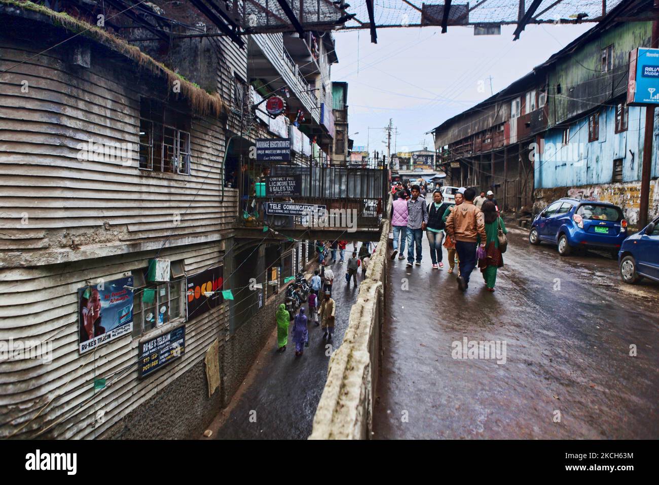 Wet alleyway in indian city hi-res stock photography and images - Alamy
