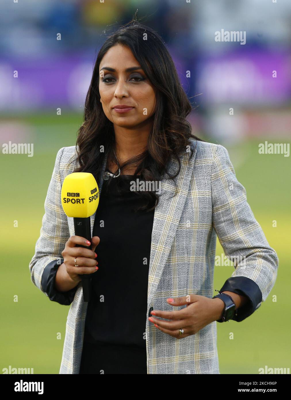 Isa Guha BBC Sport Cricket Commentator during Womens International 3rd
