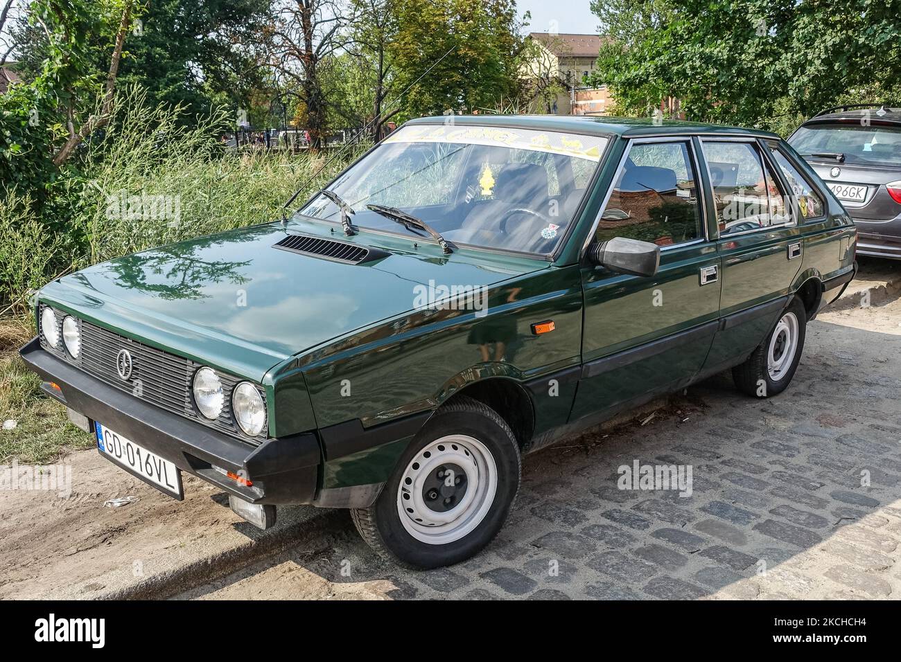 Polenz Car Communist era Polish FSO Polonez car, named also Borewicz is seen in ...