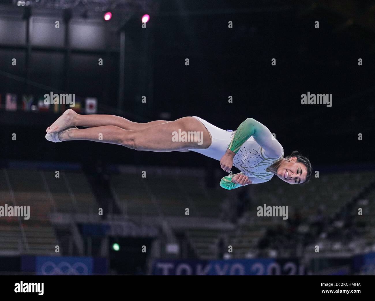 Naveen Daries of South Africa during women's qualification for the