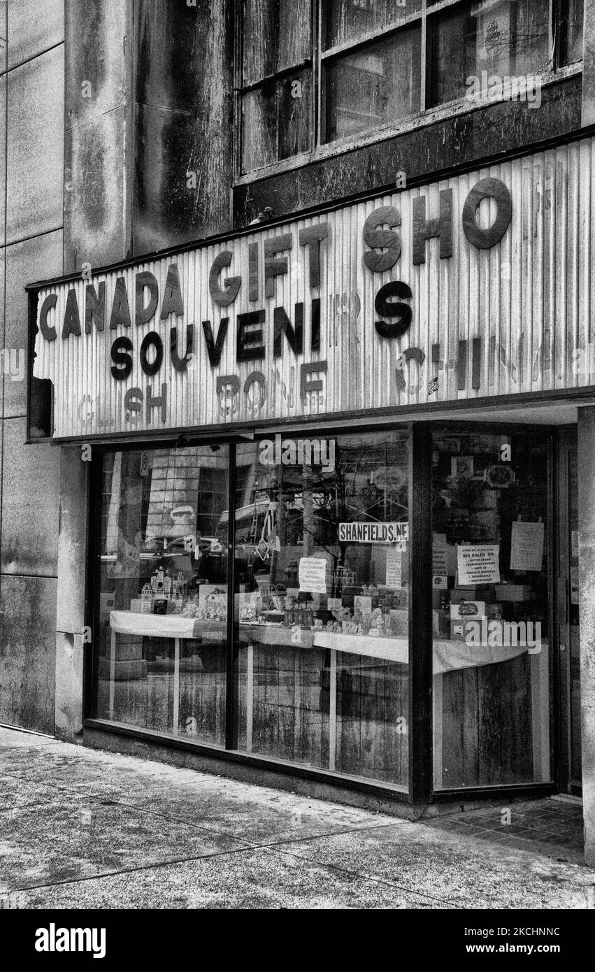 Canada souvenir and gift shop in downtown Windsor, Ontario, Canada. (Photo by Creative Touch Imaging Ltd./NurPhoto) Stock Photo
