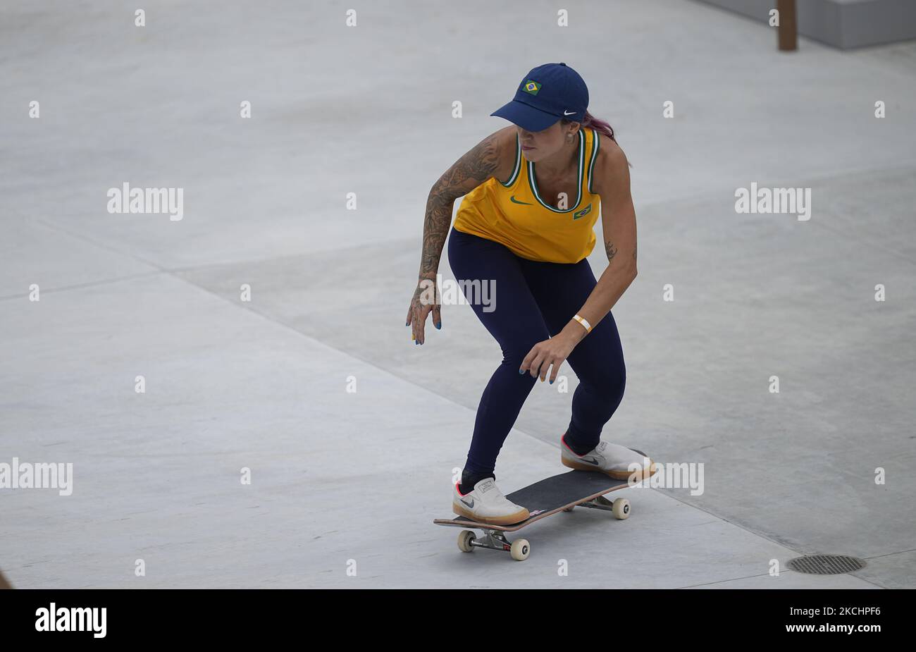 Leticia Bufoni During Women S Street Skateboard At The Olympics At