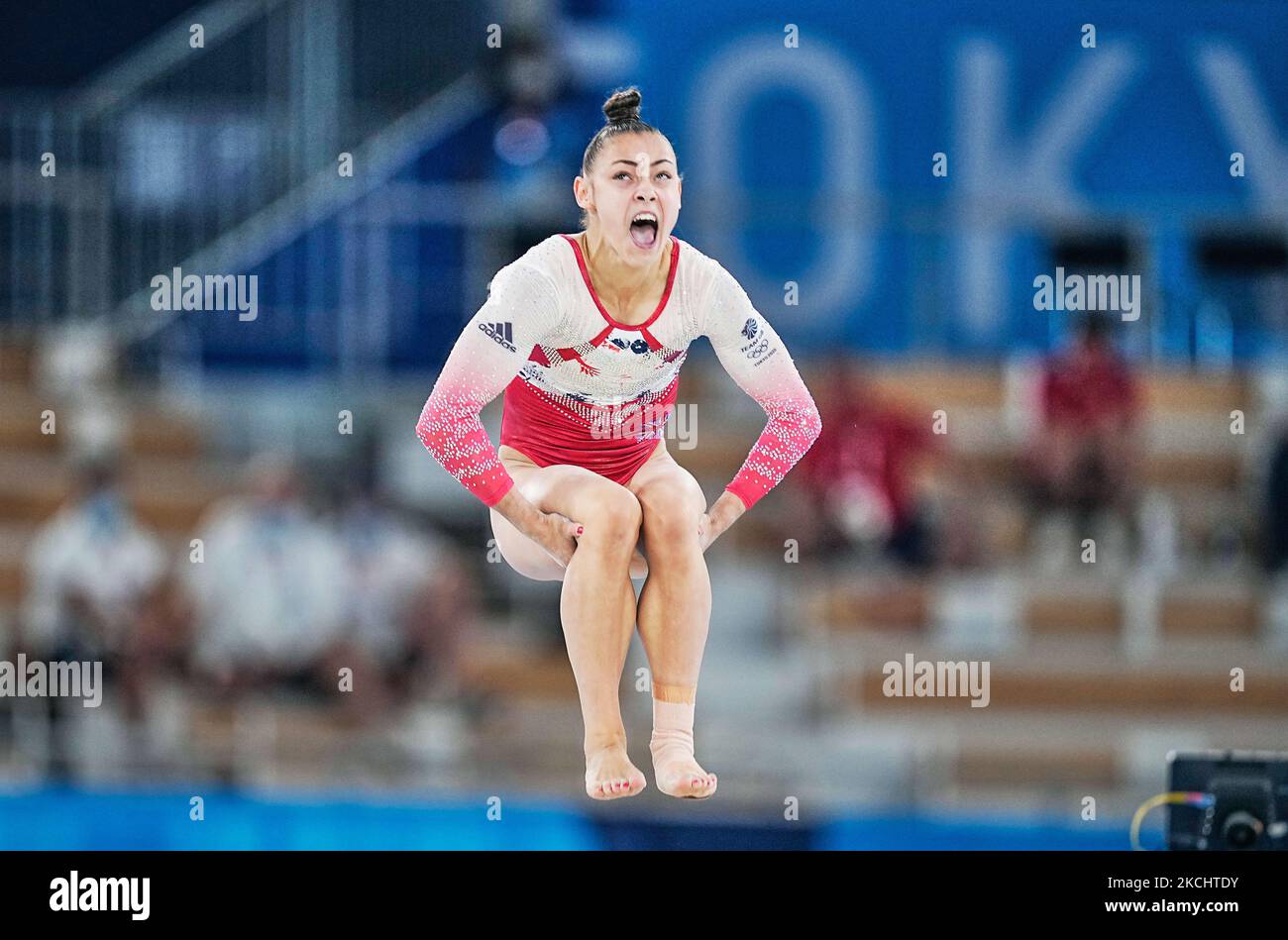 Jennifer Gadirova of Great Britain during women's Artistic Gymnastics ...