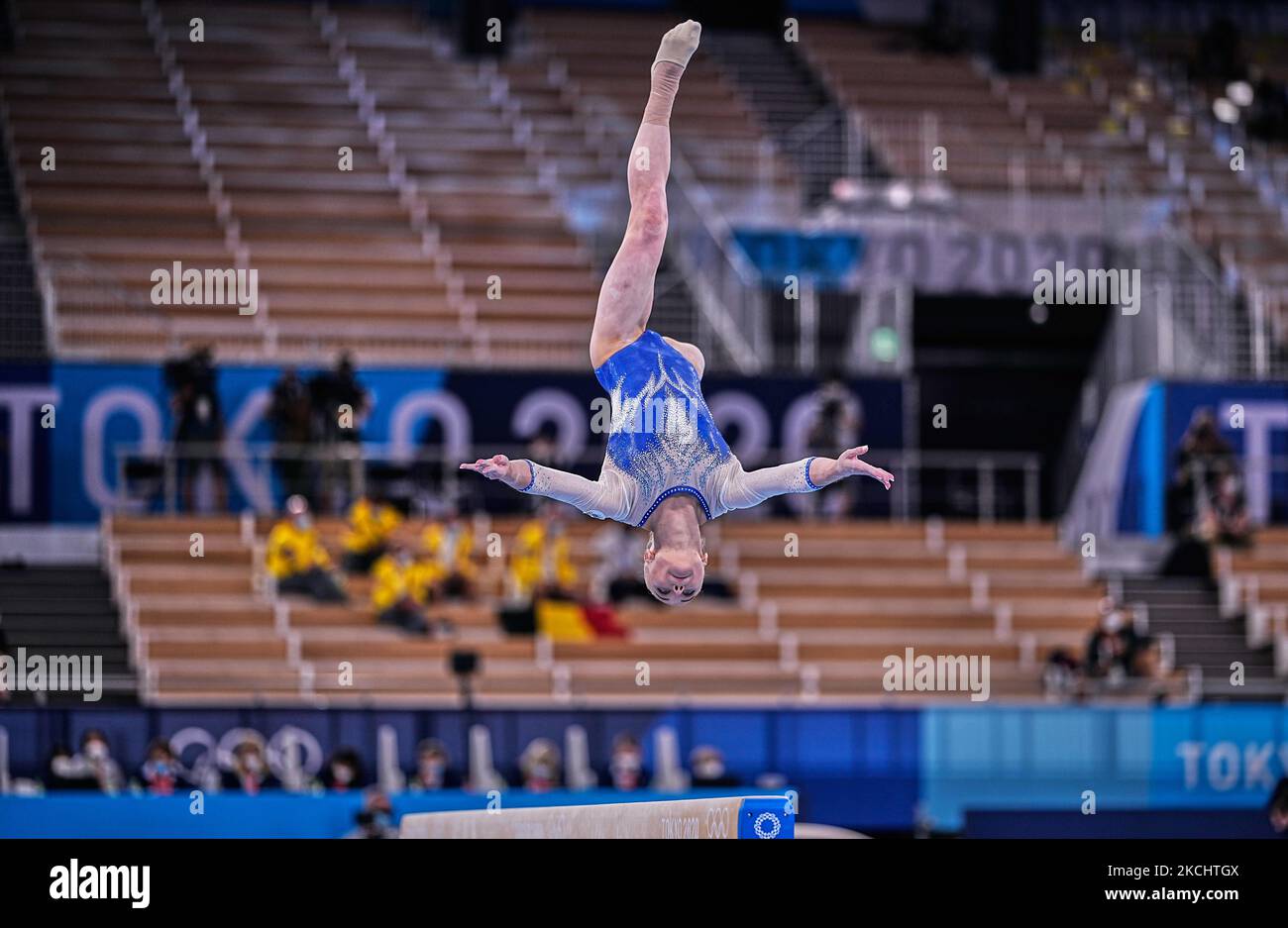 Angelina Melnikova of Russian Olympic Committee during women's Artistic ...