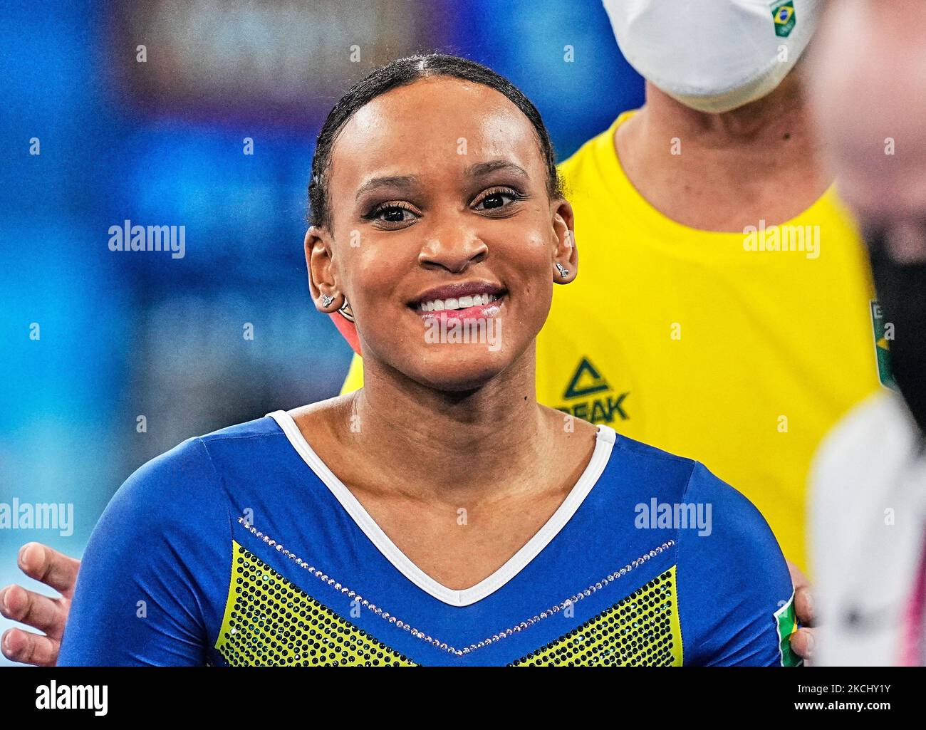 Rebeca Andrade of Brazil during the all around artistic gymnastics