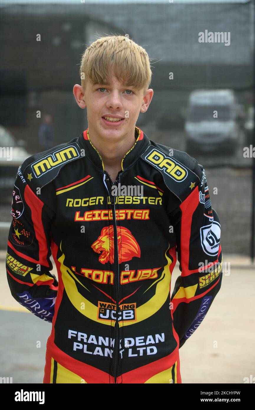 Mickie Simpson - Leicester Lion Cubs during the National Development League match between Belle Vue Colts and Leicester Lion Cubs at the National Speedway Stadium, Manchester on Thursday 29th July 2021. (Photo by Ian Charles/MI News/NurPhoto) Stock Photo