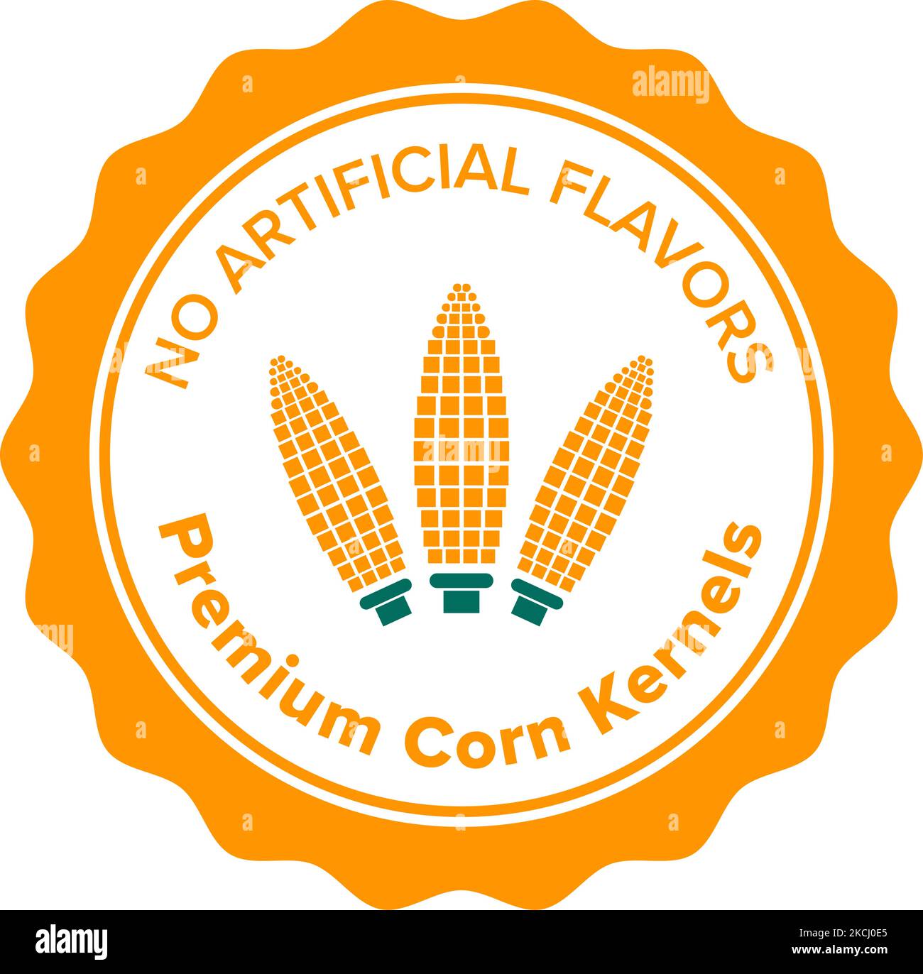 Healthy organic non gmo popcorn kernels labels Stock Vector Image & Art