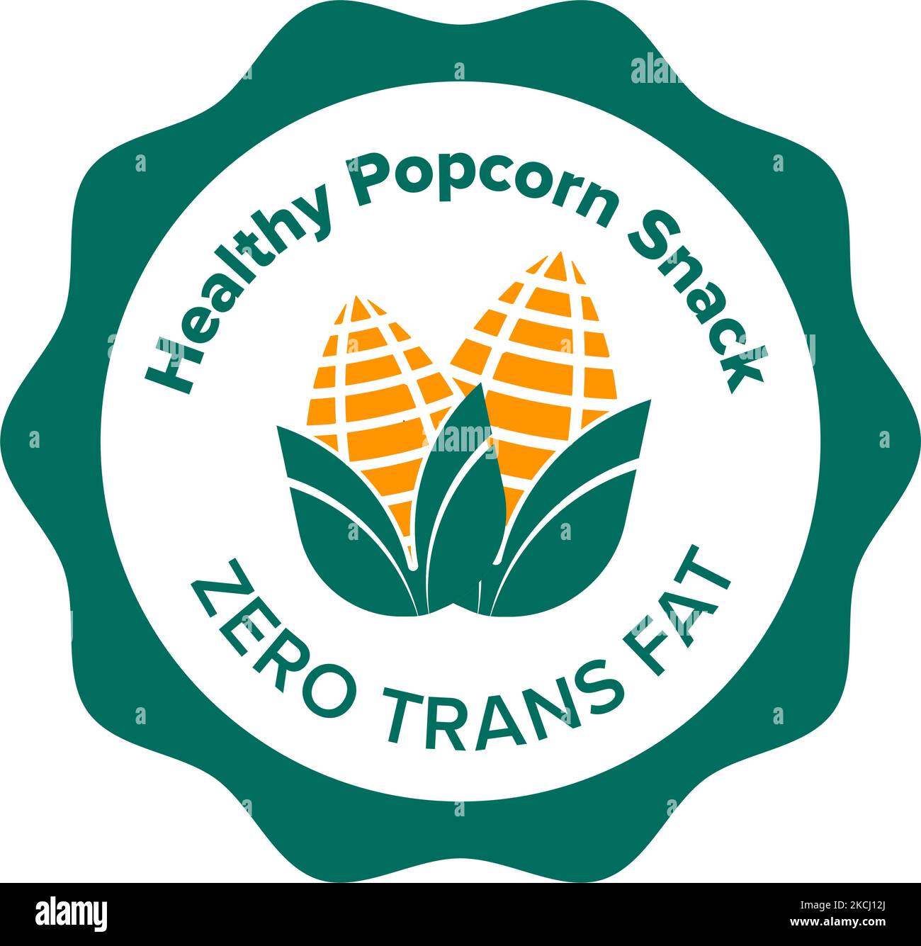 Healthy organic non gmo popcorn kernels labels Stock Vector Image & Art