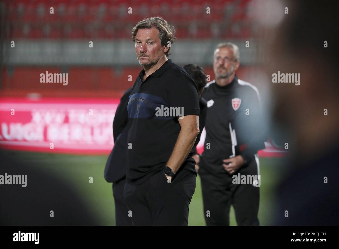 Giovanni Stroppa head coach of AC Monza during to the pre-season friendly match between AC Monza and Juventus - Trofeo Berlusconi 2021 - at Stadio Brianteo on July 31, 2021 in Monza, Italy. (Photo by Giuseppe Cottini/NurPhoto) Stock Photo