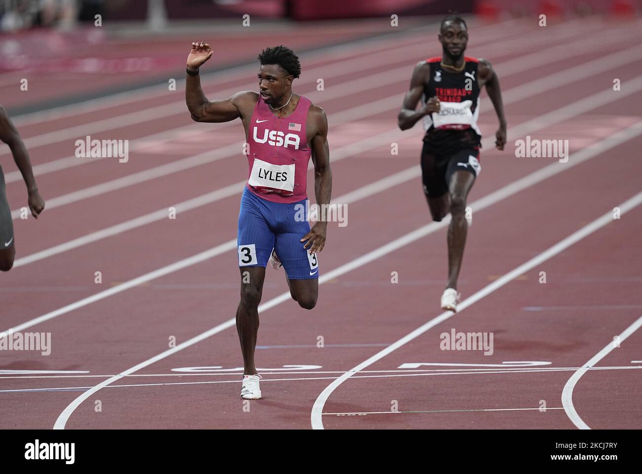 Noah Lyles wins the bronze at 200 meter for men at the Tokyo Olympics, Tokyo Olympic stadium