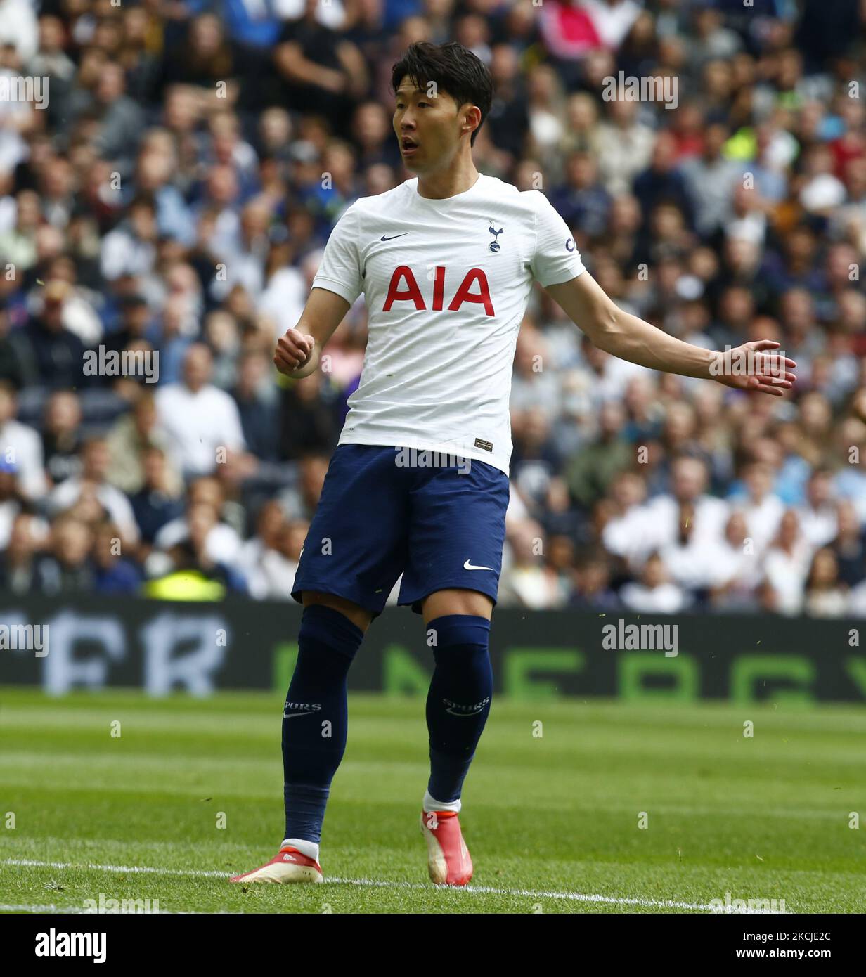 Son Heung-min Back Signed Tottenham Hotspur 2021-22 Home Shirt
