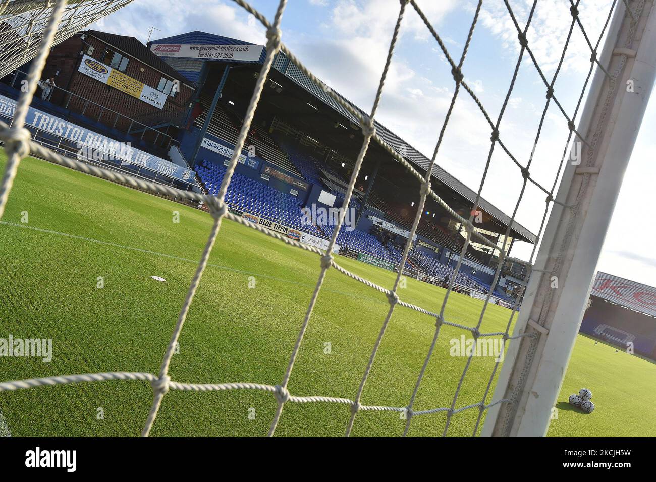 General views around Boundary Park before the Carabao Cup match between Oldham Athletic and Tranmere Rovers at Boundary Park, Oldham, England on 10th August 2021. (Photo by Eddie Garvey/MI News/NurPhoto) Stock Photo