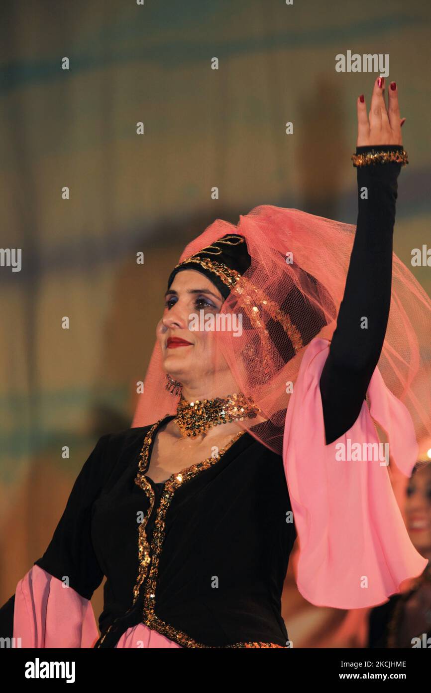 Egyptian dancers in traditional attire perform a cultural dance entitled Memories of Cairo in Mississauga, Ontario, Canada, on June 04, 2011. (Photo by Creative Touch Imaging Ltd./NurPhoto) Stock Photo