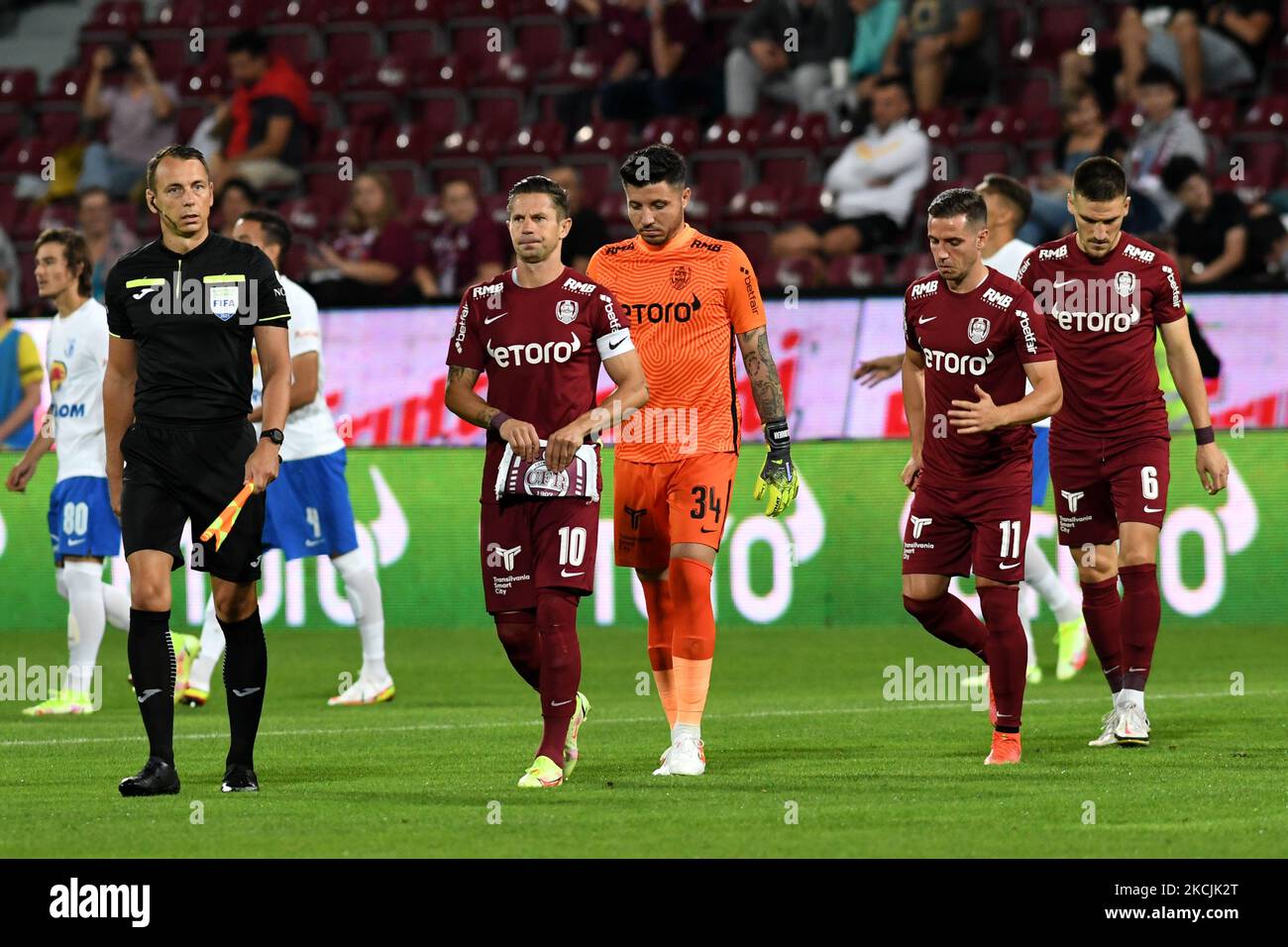 Cristian Bălgrădean, sperietură în amicalul CFR Cluj - Hermannstadt. A fost  nevoie de intervenția Ambulanței