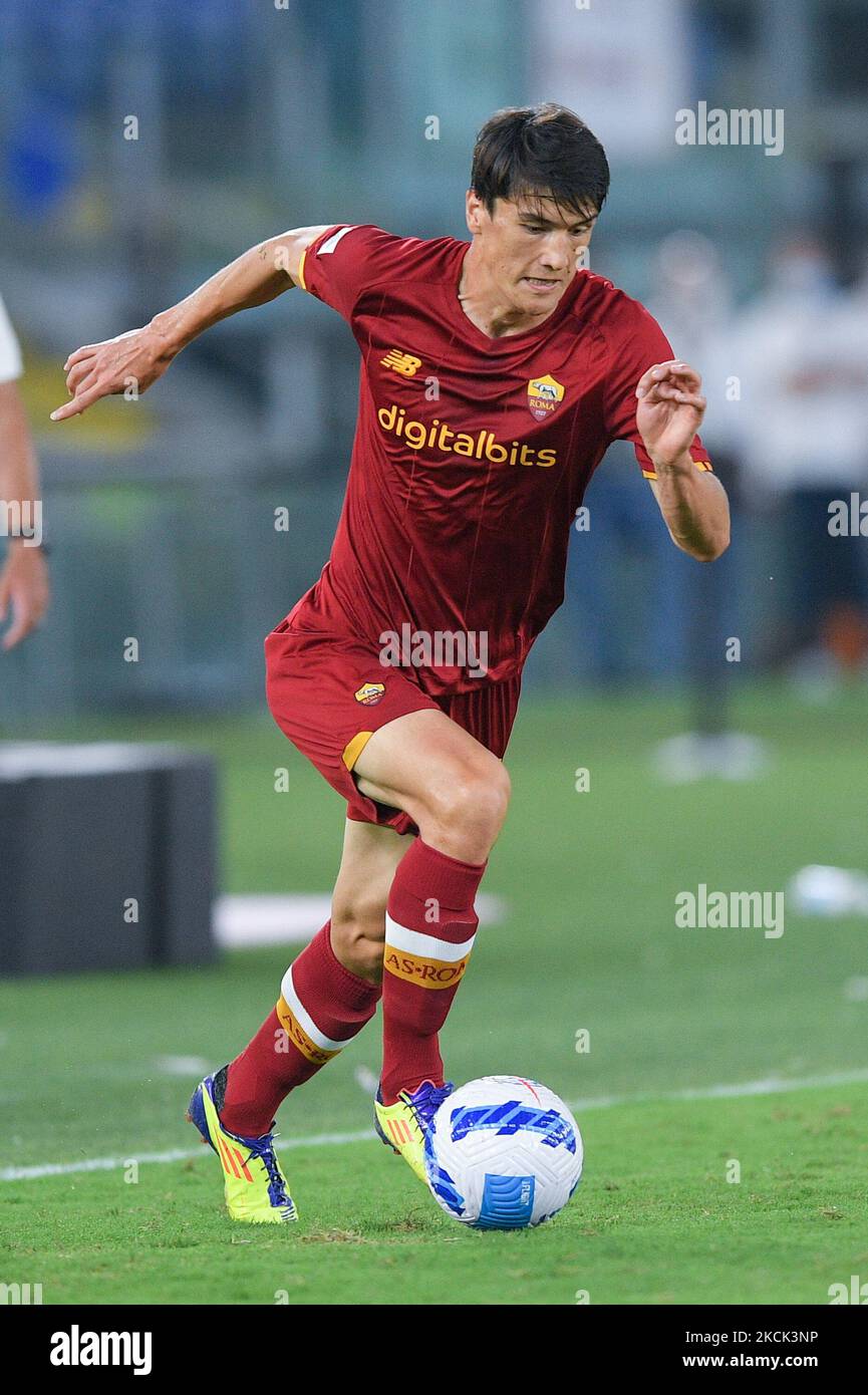 Eldor Shomurodov of AS Roma during the Serie A match between Roma and