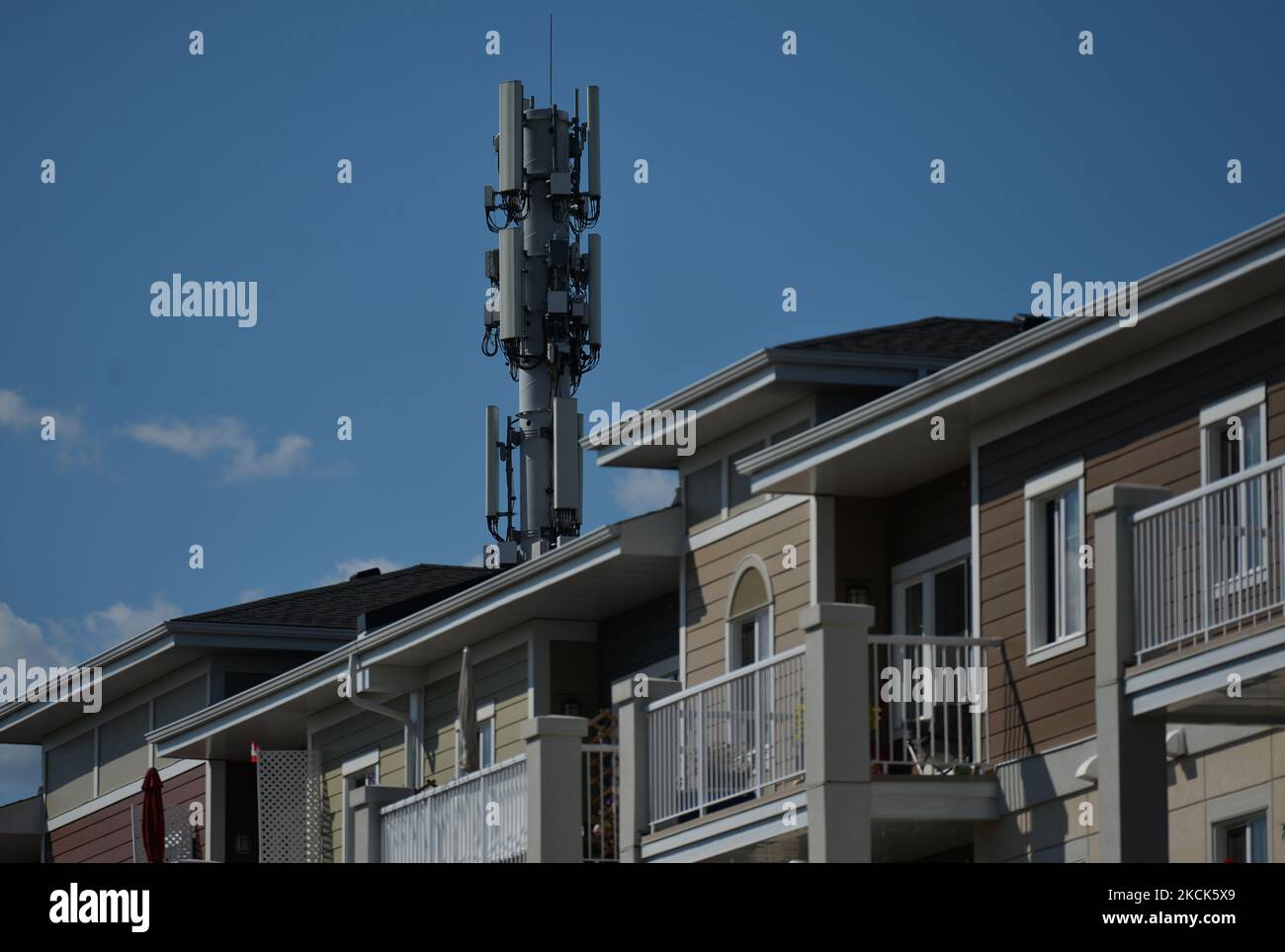 5G antenna seen in South Edmonton. On Wednesday, 24 August 2021, in Edmonton, Alberta, Canada
