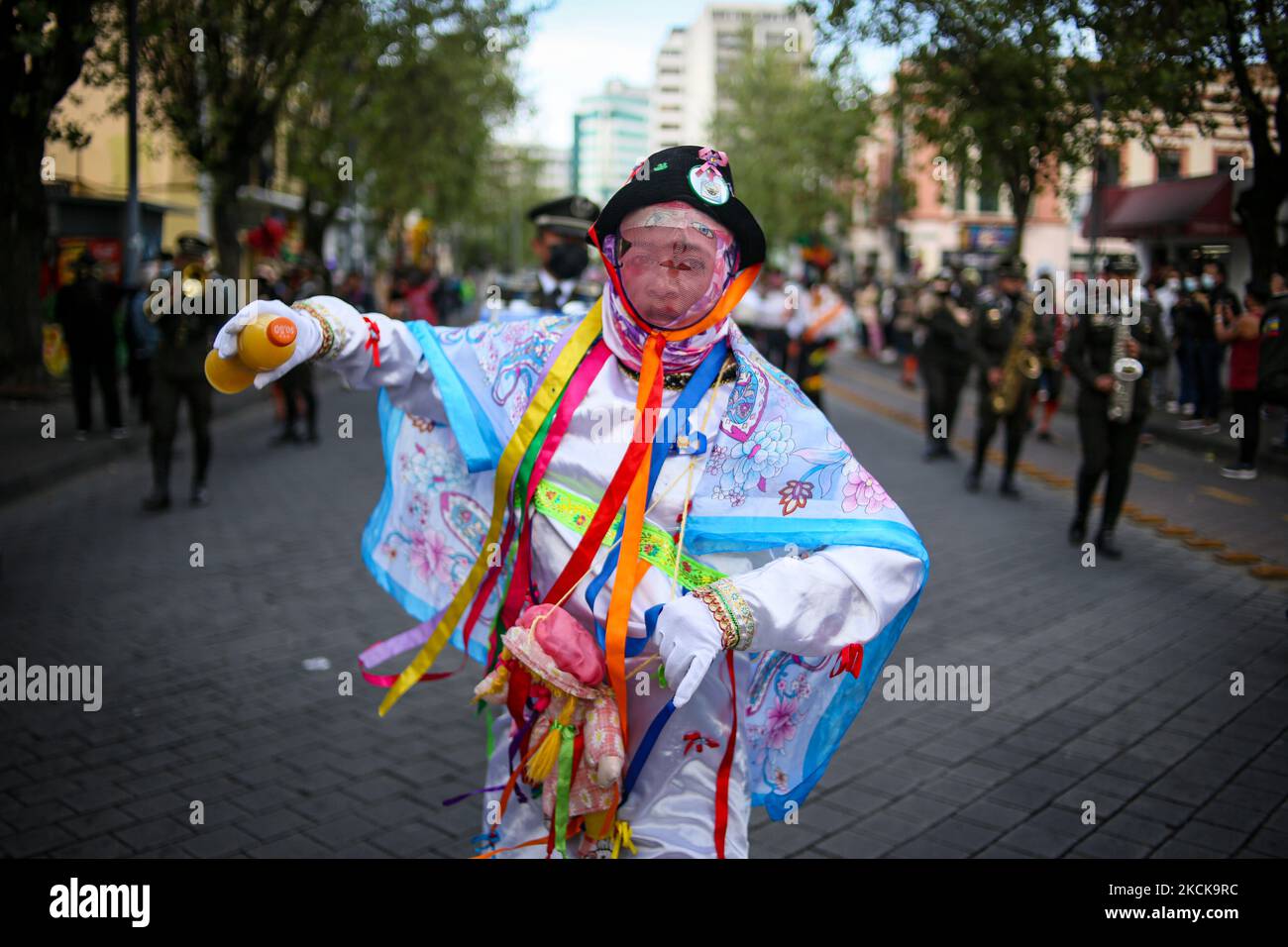 The devil takes the city of Quito, Ecuador, on August 27, 2021. Several