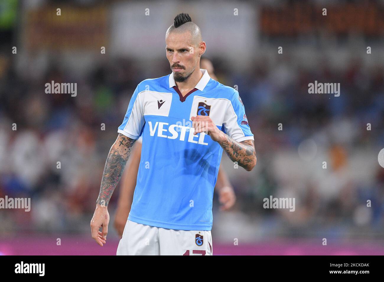Marek Hamsik of Trabzonspor looks on during the UEFA Conference League ...