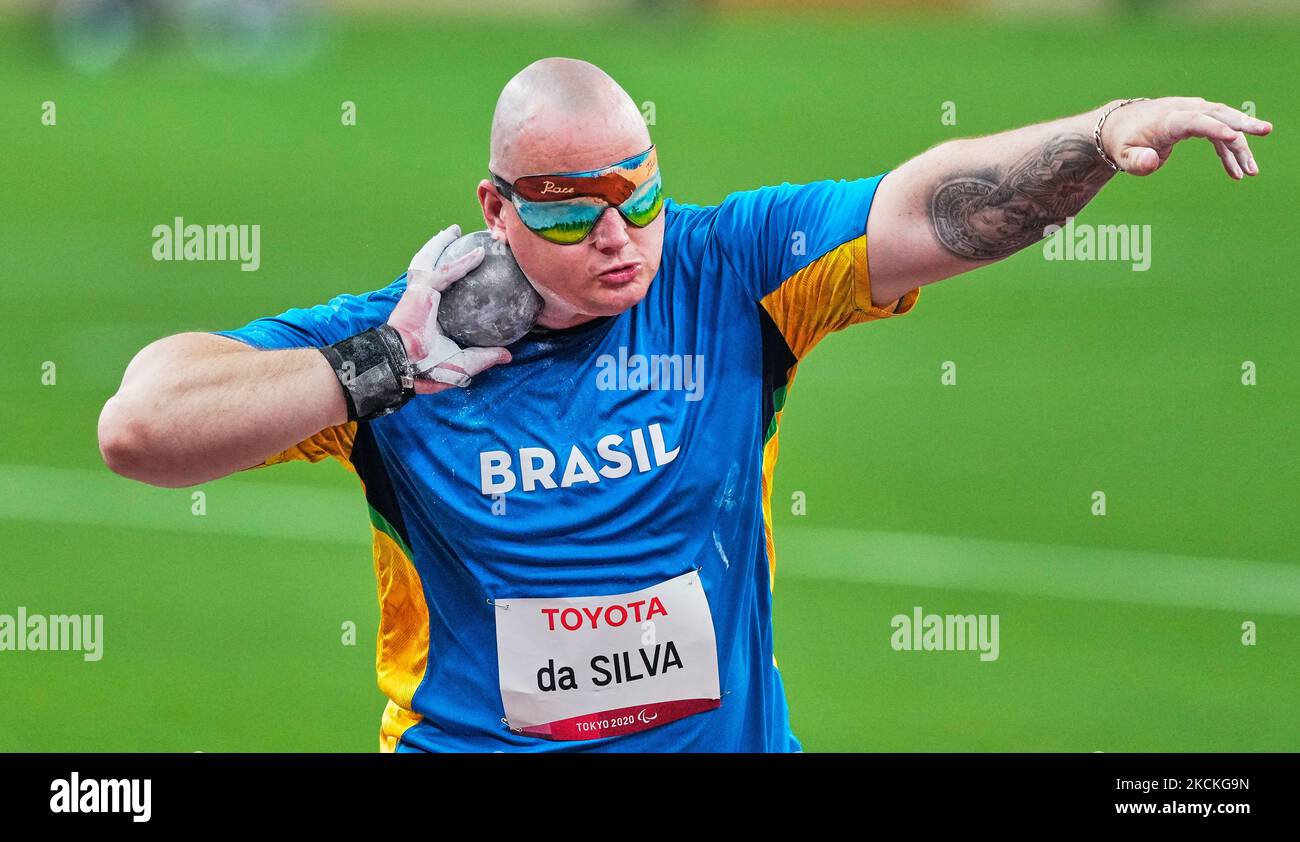 Alessandro Rodrigo da Silva from Brazil at shot put during athletics at ...