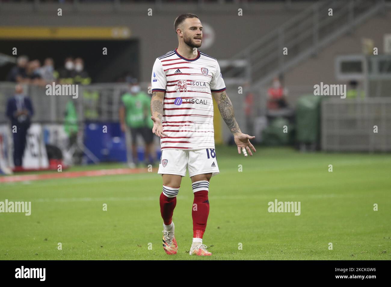 Nahitan Nandez of Cagliari looks on during the Serie A match