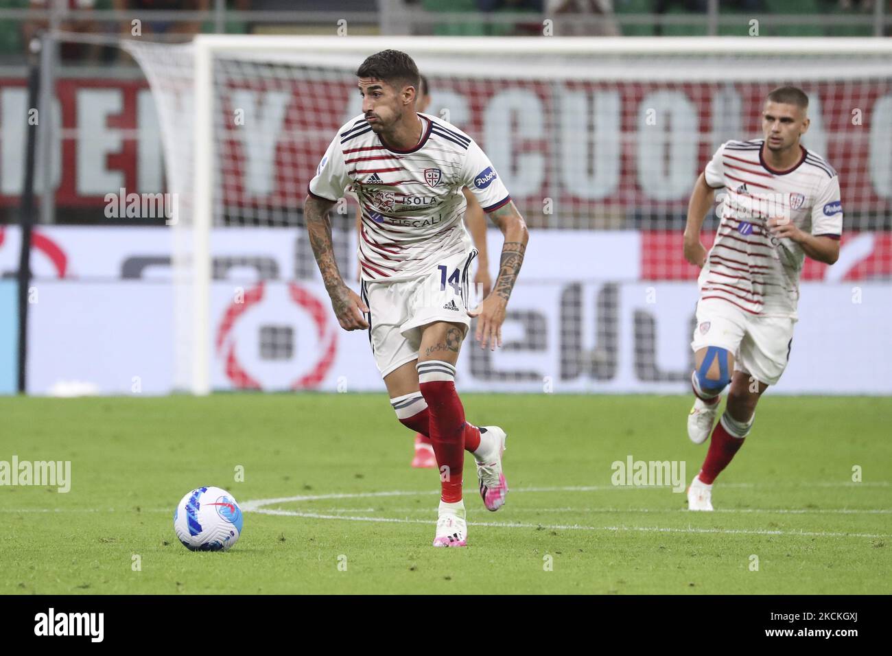 Alessandro Deiola of Cagliari in action during the Serie A match