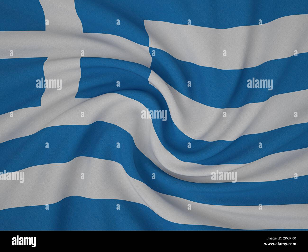 Twisted fabric Greece flag background. 3d illustration Stock Photo Alamy