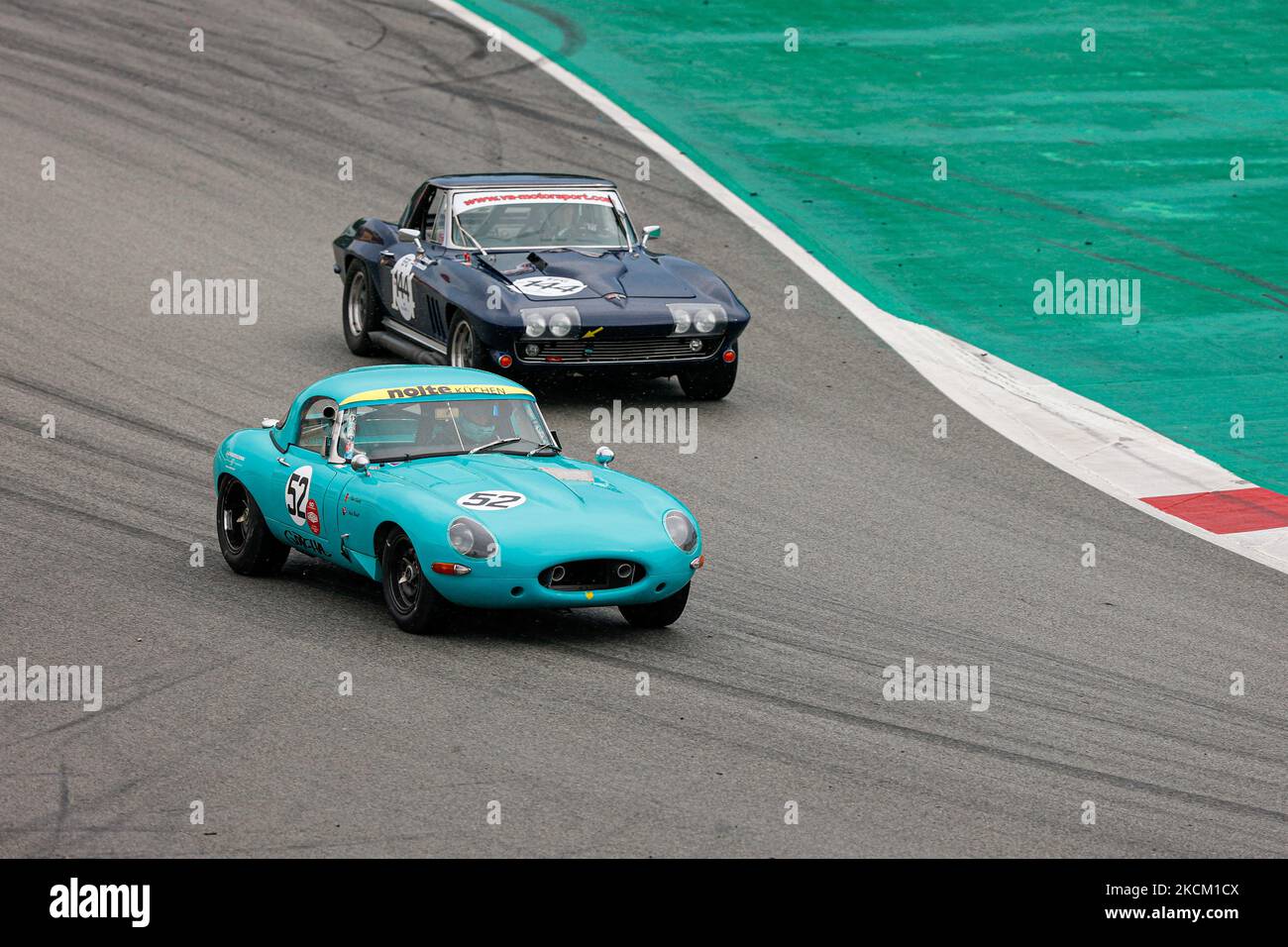 SAUTTER, Rhea and NEWALL, Andrew with Jaguar EType in action with