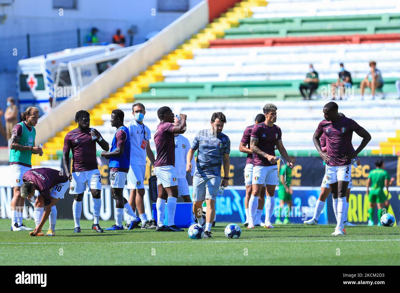 Estrela Amadora Team during the Liga Portugal 2 match between Estrela ...