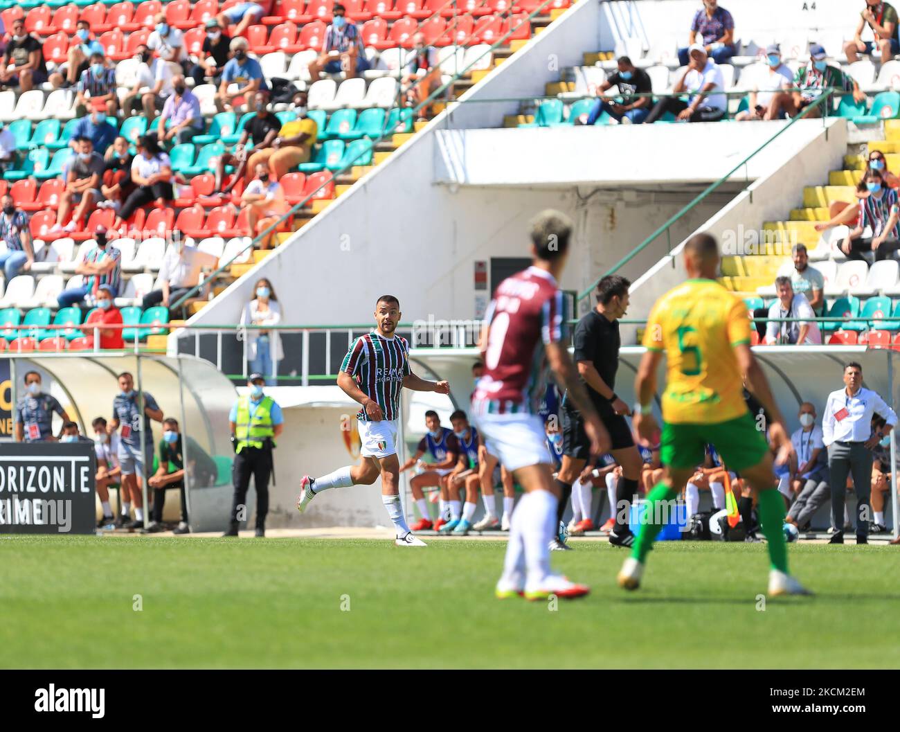 Edu Duarte of Estrela Amadora SAD in action during the Liga Portugal 2 ...