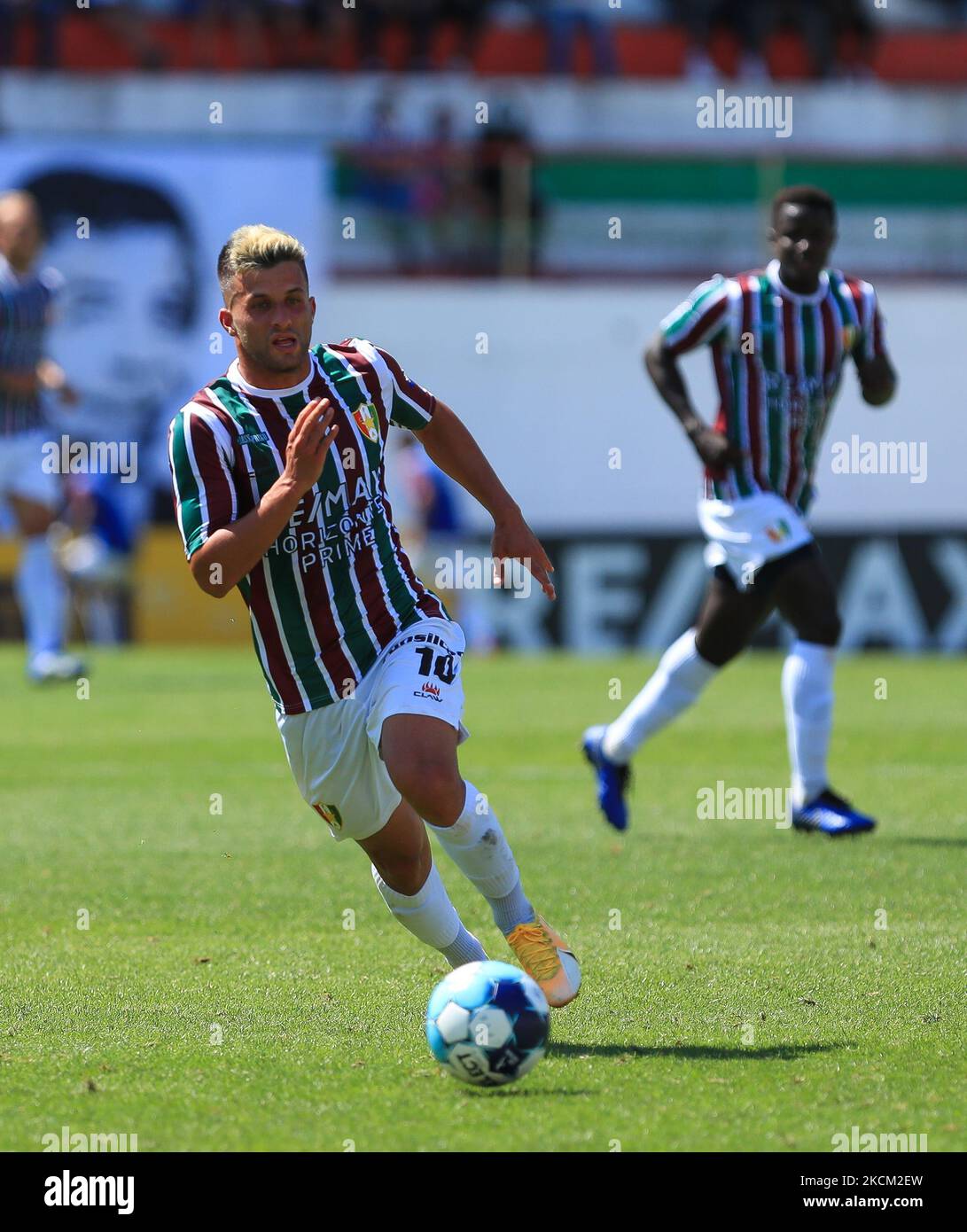Xavi Fernandes of Estrela Amadora SAD in action during the Liga ...