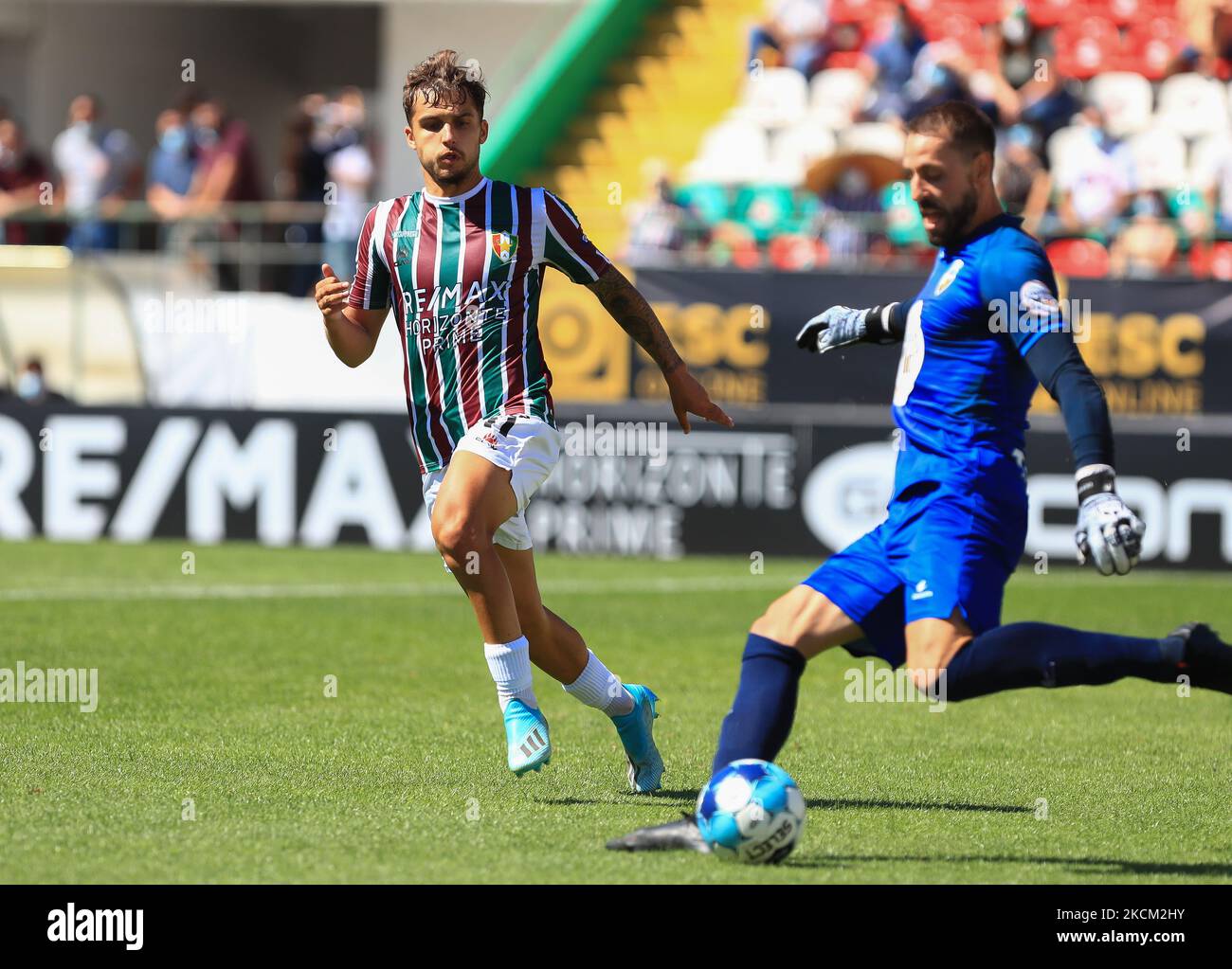 Diogo Pinto of Estrela Amadora SAD in action during the Liga Portugal 2 ...