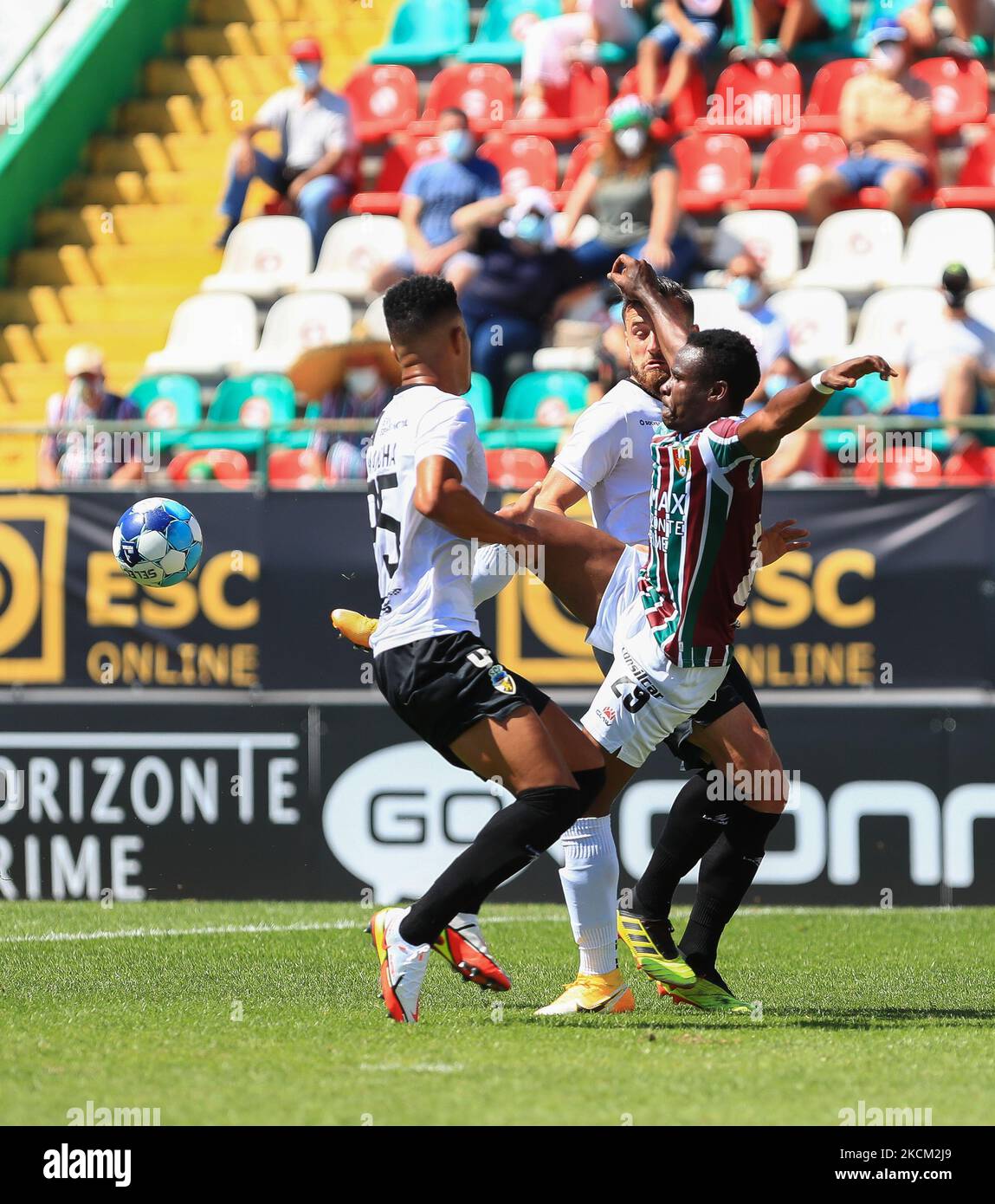Edrisa Lubega of Estrela Amadora SAD in action during the Liga Portugal ...