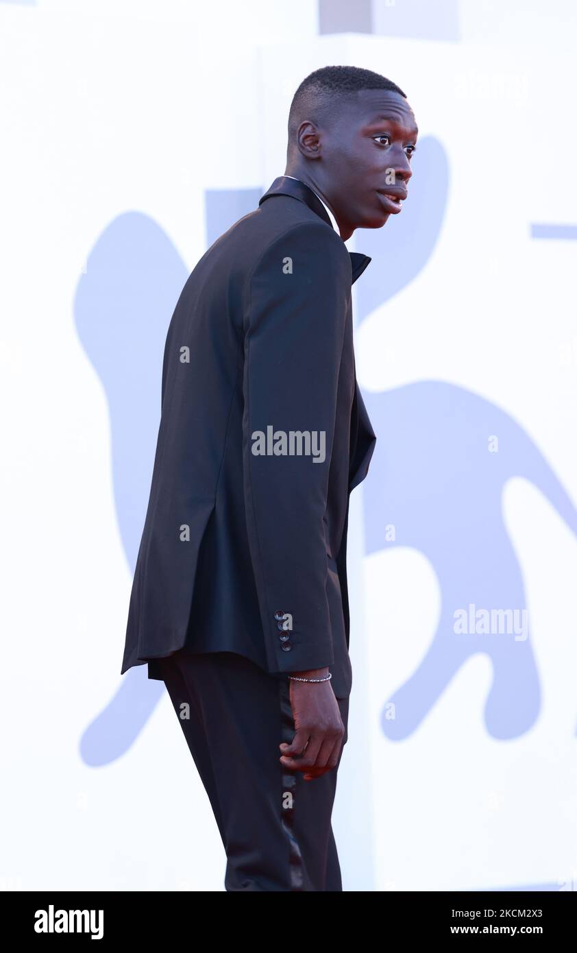 Khaby Lame attends the red carpet of the movie 'Illusions Perdues' during the 78th Venice International Film Festival on September 06, 2021 in Venice, Italy. (Photo by Matteo Chinellato/NurPhoto) Stock Photo