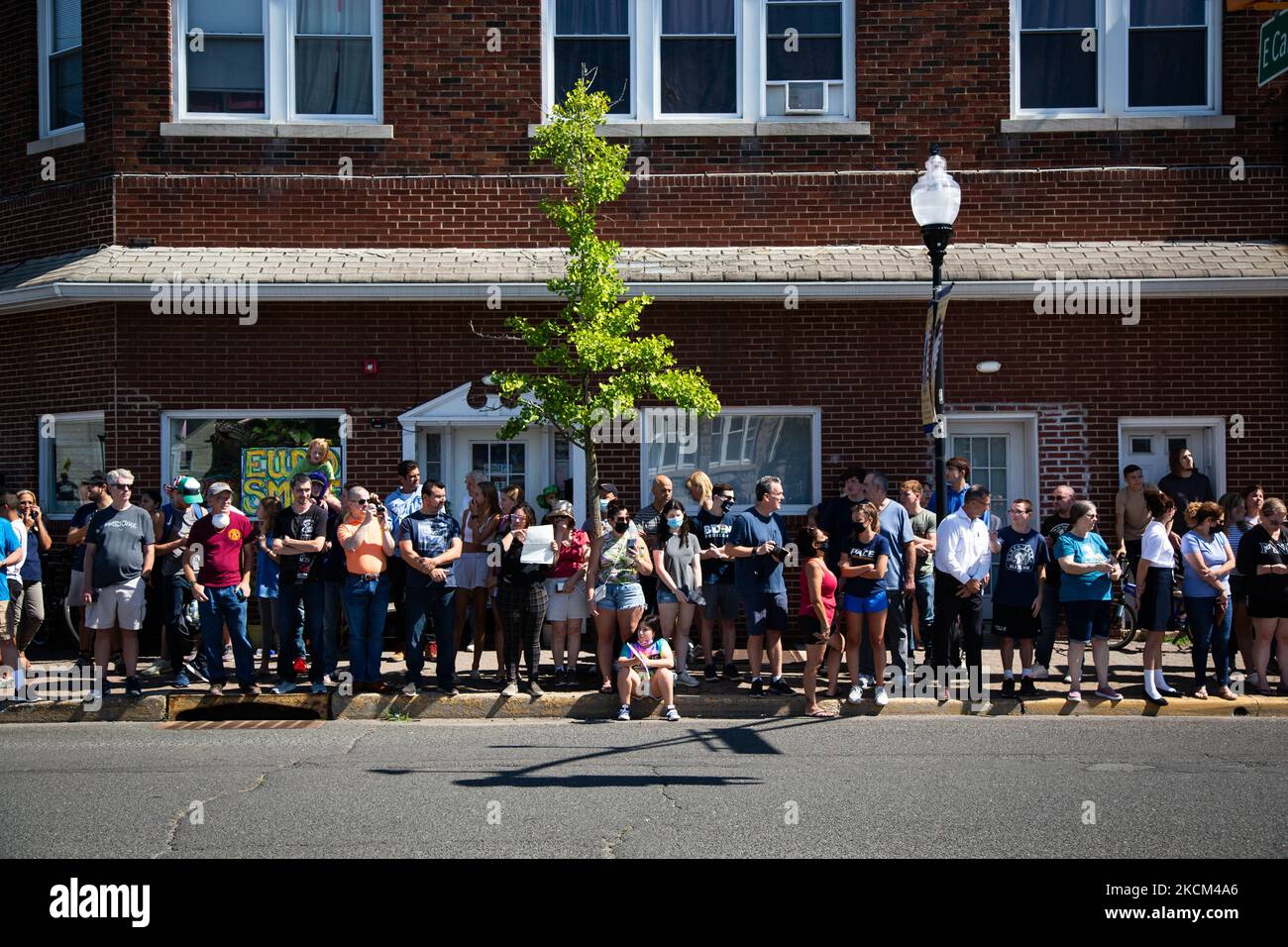 A general view of Manville, New Jersey in the aftermath of flooding
