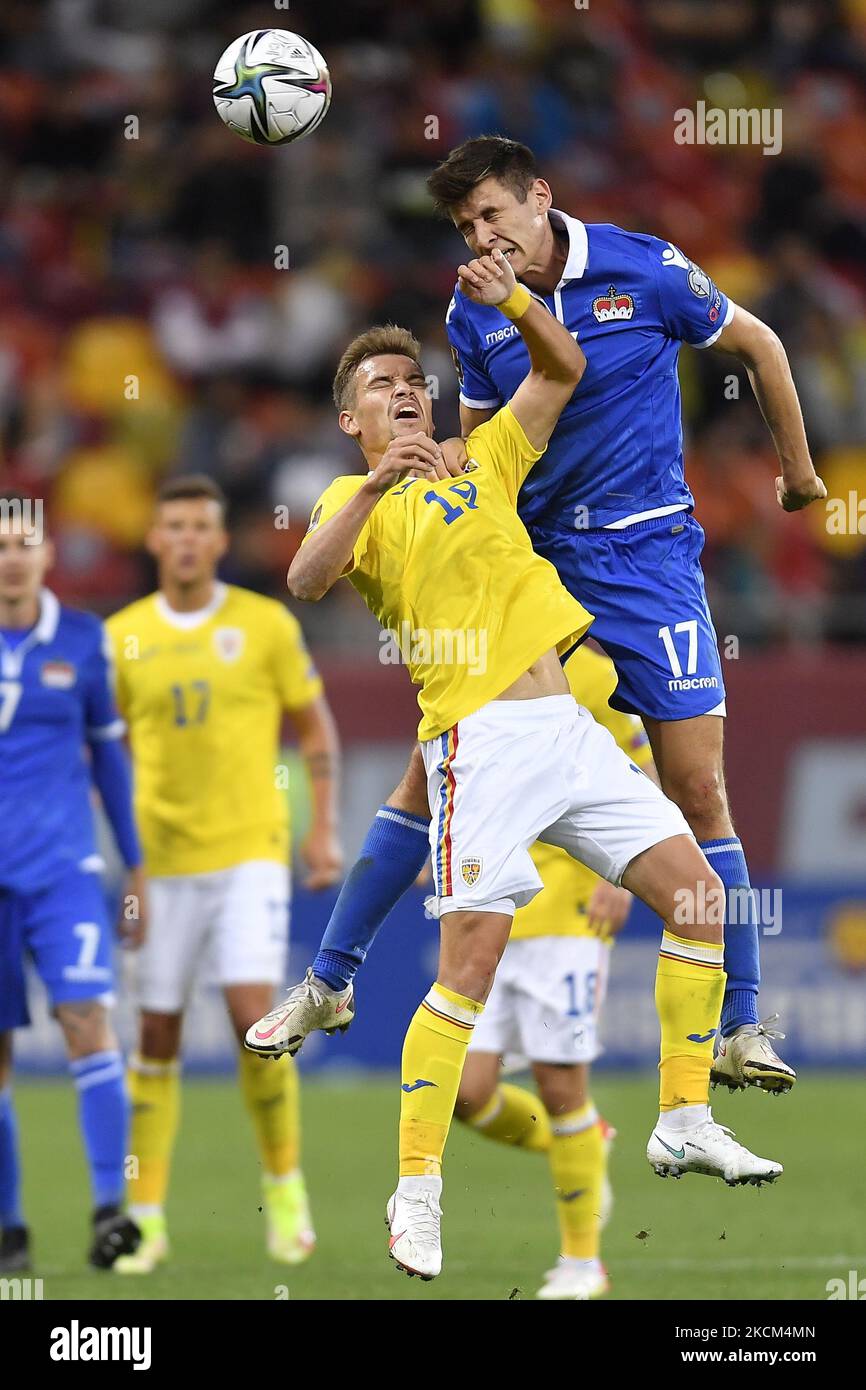 Darius Olaru and Noah Frommelt in action during the FIFA World Cup