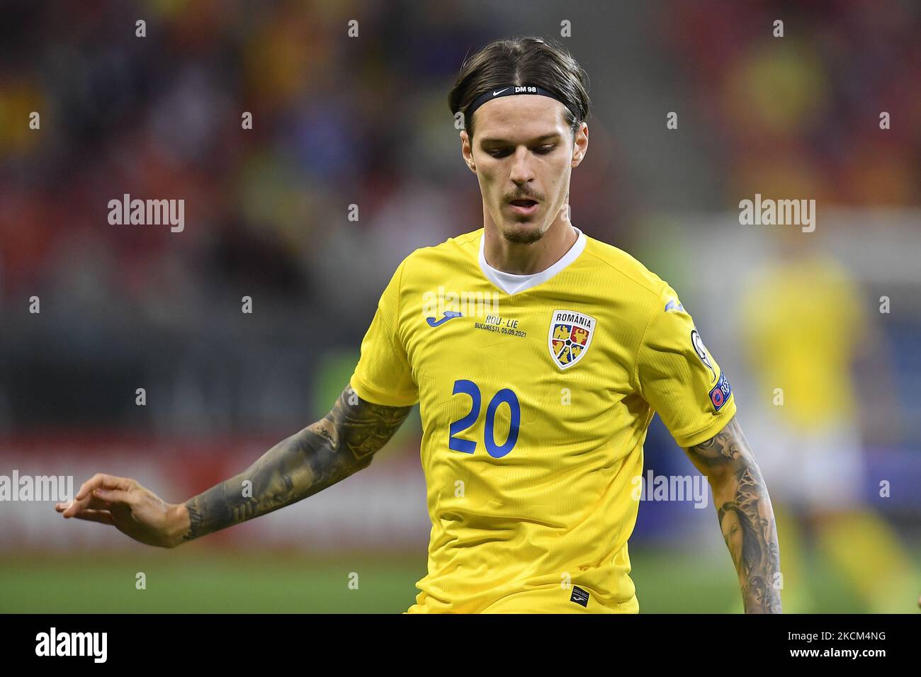 Dennis Man in action during the FIFA World Cup qualifying round game