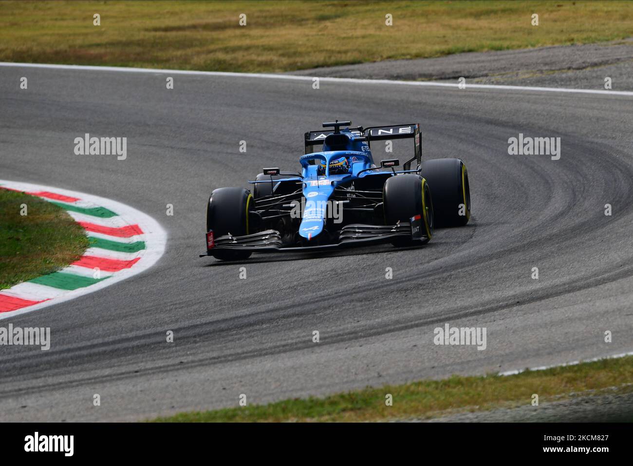 Fernando Alonso of Alpine F1 Team drive his A521 single-seater during ...
