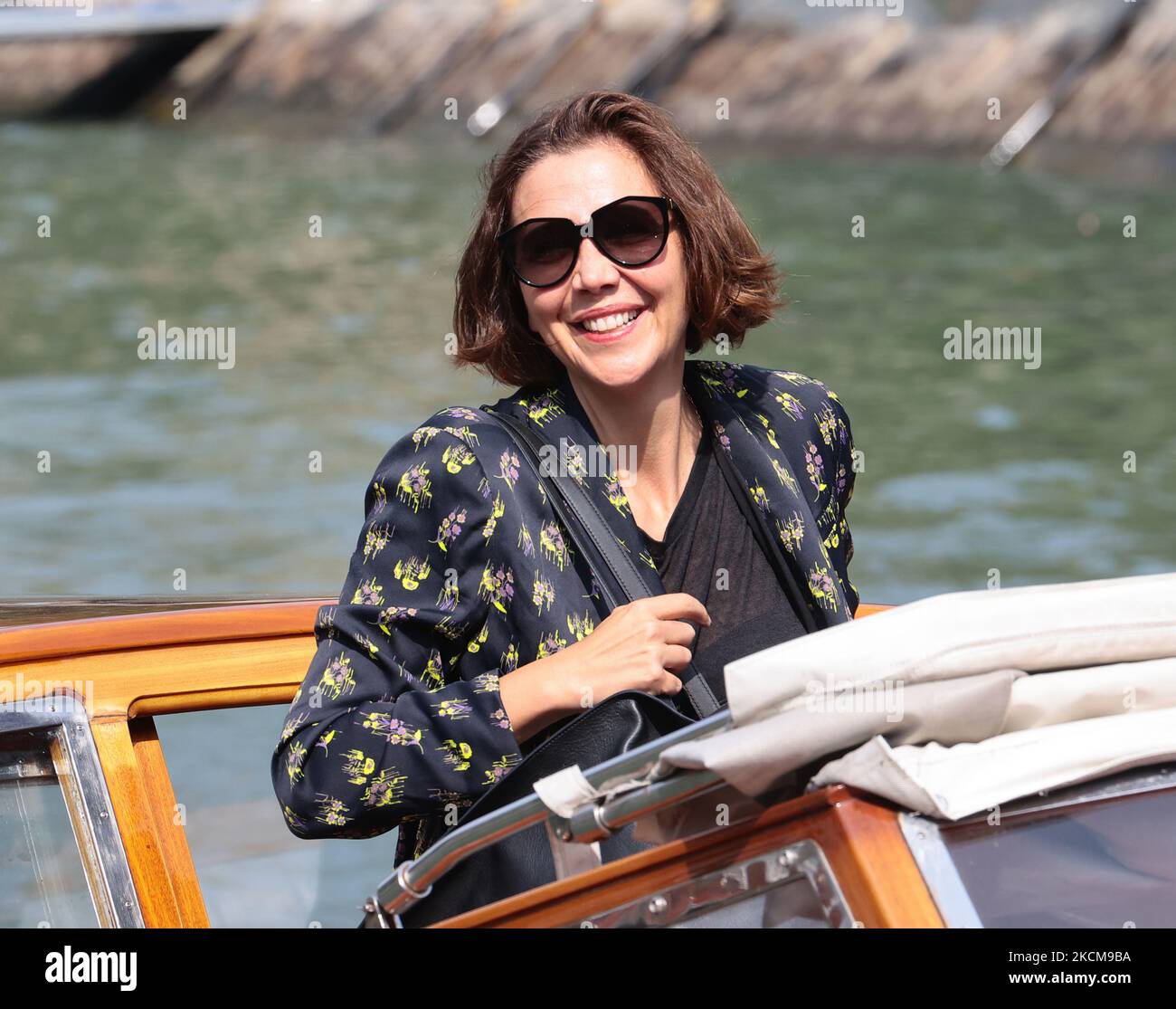 Maggie Gyllenhaal during the 78th Venice International Film Festival on September 11, 2021 in Venice, Italy. (Photo by Matteo Chinellato/NurPhoto) Stock Photo