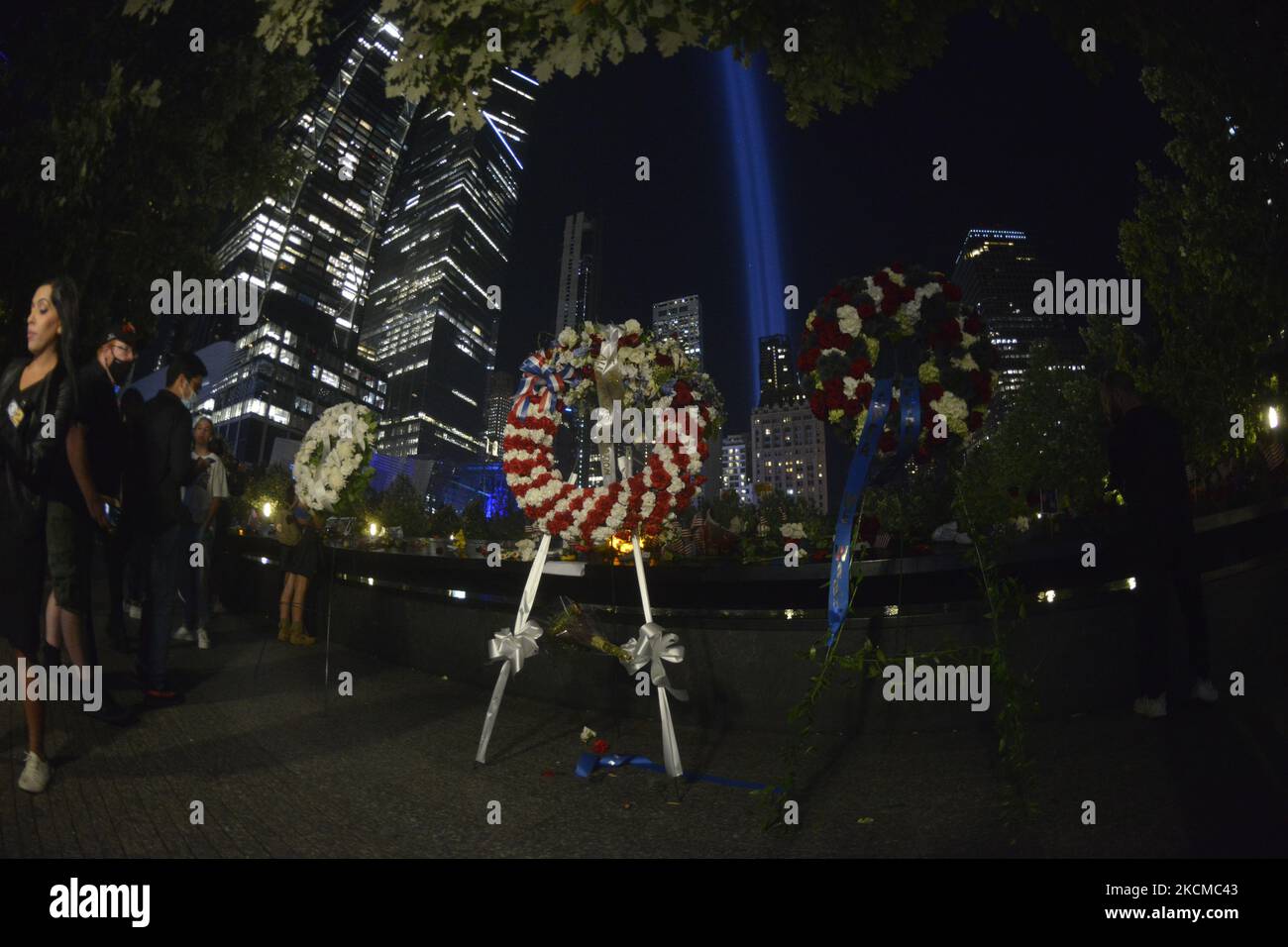 Family members placed memorabilia and flowers were placed at the 9/11 ...