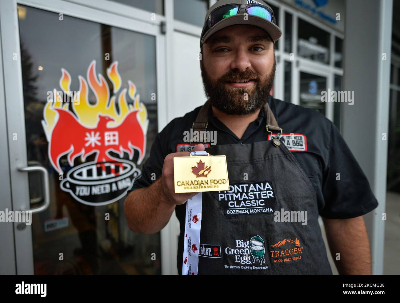 Pit Master, Russell Bird from 'You Need a BBQ' grill store, barbeques