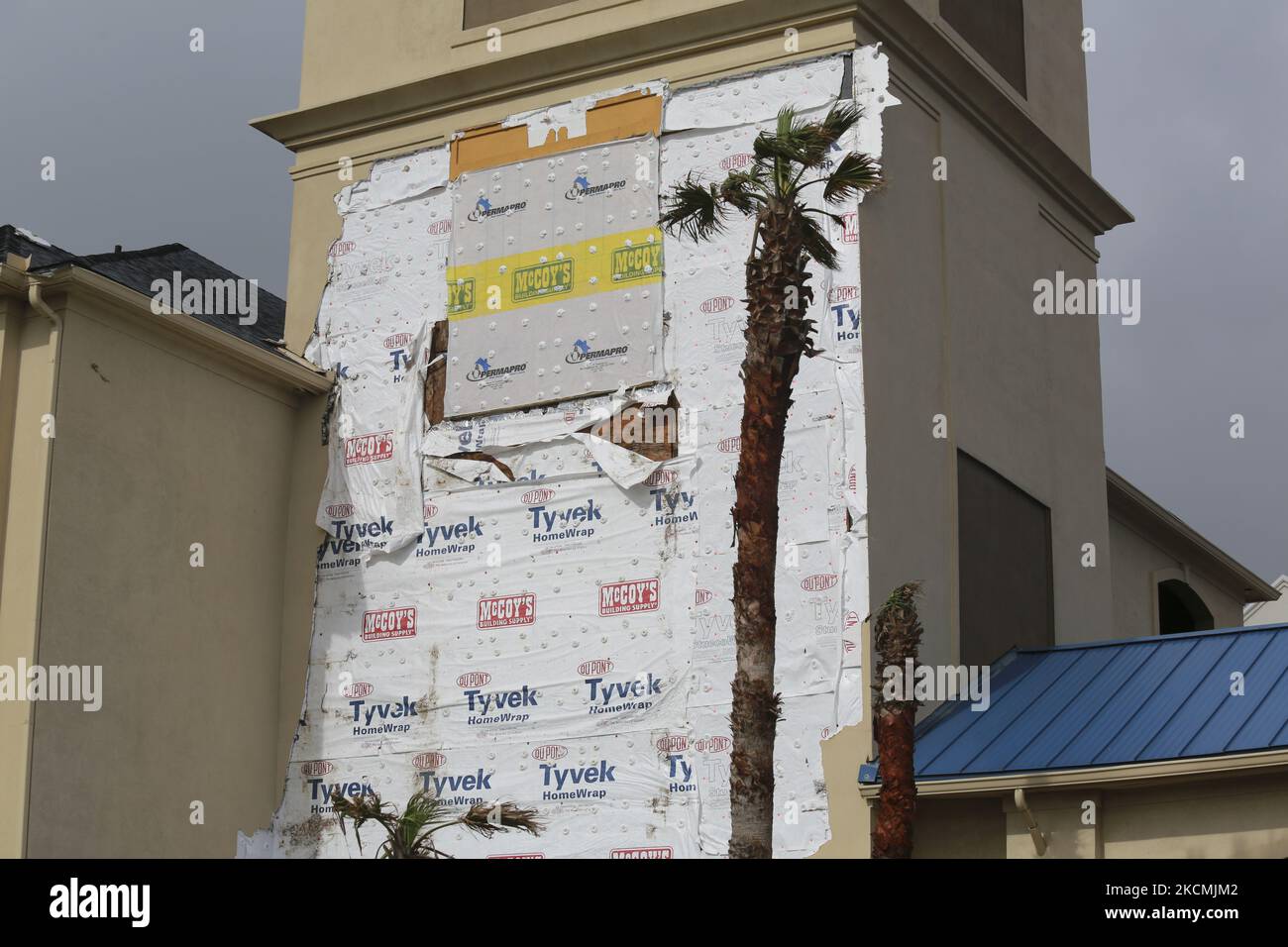 Galveston Beach Hotel West sustained major damage from Hurricane