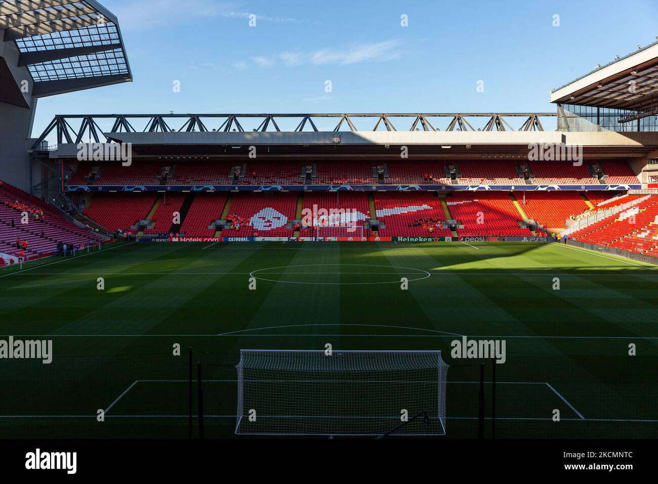 Anfield Stadium during the UEFA Champions League football match Group B - Liverpool FC vs AC Milan on September 15, 2021 at the Anfield in Liverpool, England (Photo by Francesco Scaccianoce/LiveMedia/NurPhoto) Stock Photo
