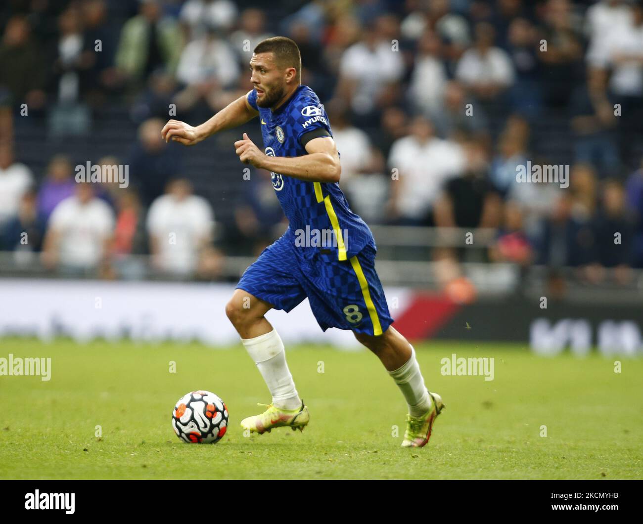 Chelsea's Mateo Kovacic during Premier League between Tottenham Hotspur and Chelsea at Tottenham Hotspur stadium , London, England on 19h August 2021 (Photo by Action Foto Sport/NurPhoto) Stock Photo