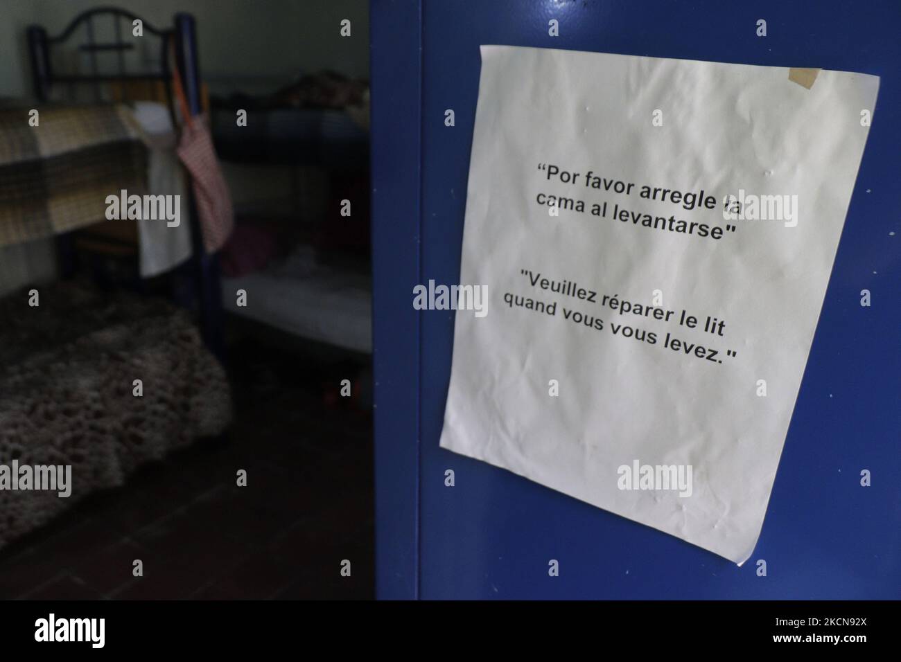 Shelters set up to support haitian migrants in mexico city hires stock