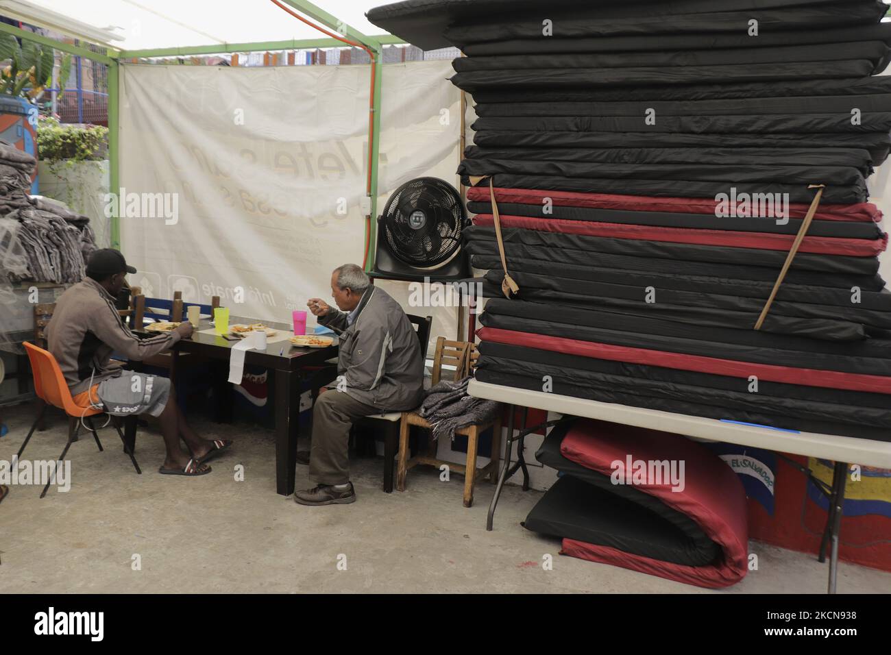 Shelters set up to support haitian migrants in mexico city hires stock