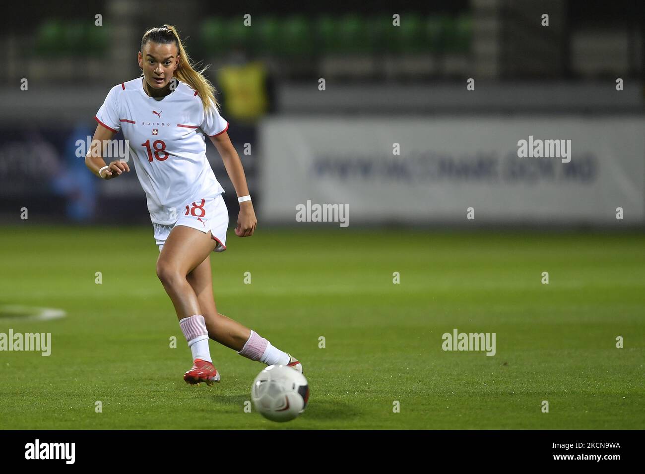 Riola Xhemaili during the FIFA Women's World Cup 2023, Qualifying Round